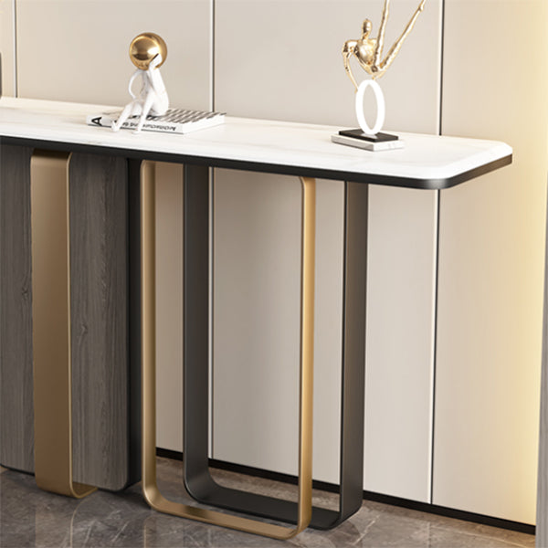 Table de acento blanco glamoroso mesa de sofá resistente a la mesa resistente a los rasguños para el salón