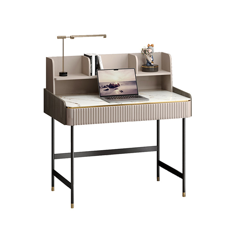 Modern Style Grey Office Task Desk Rectangular Shape Writing Desk with Legs Clearhalo 'furn' 'furn_office_desk' 'Furniture' 'Office Desks' 'Office Furniture' 'office_desk' 7185426