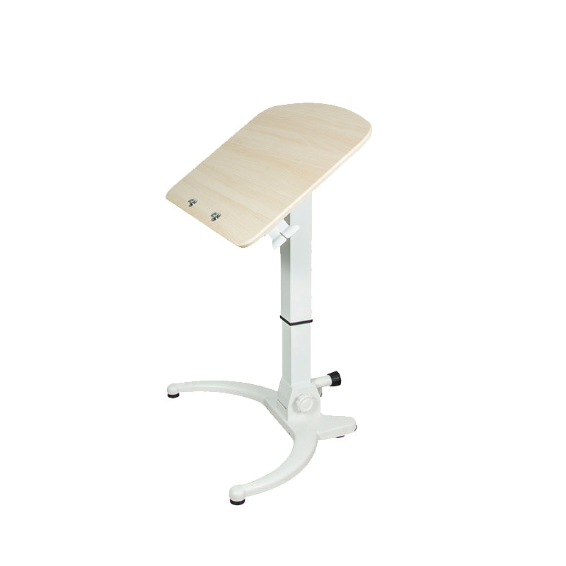 Modern Office Task Desk Freeform Shape Writing Desk with White Leg Natural Clearhalo 'furn' 'furn_office_desk' 'Furniture' 'Office Desks' 'Office Furniture' 'office_desk' 7185448