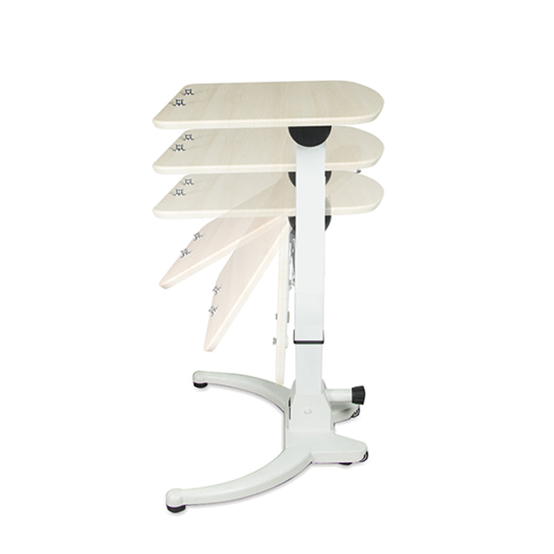 Modern Office Task Desk Freeform Shape Writing Desk with White Leg Clearhalo 'furn' 'furn_office_desk' 'Furniture' 'Office Desks' 'Office Furniture' 'office_desk' 7185454