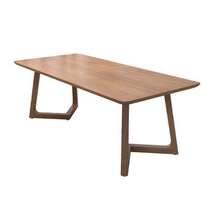 Base d'écriture en bois massif contemporain Base de traîneau 29.53 "Bureau de bureau de haut