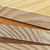 Solid Wood Rectangle Writing Desk Modern 29.53" Tall Office Desk with Sled Base