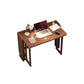 Contemporary Rubber Wood Writing Desk Folding Sled Base Office Desk Clearhalo 'furn' 'furn_office_desk' 'Furniture' 'Office Desks' 'Office Furniture' 'office_desk' 7185559