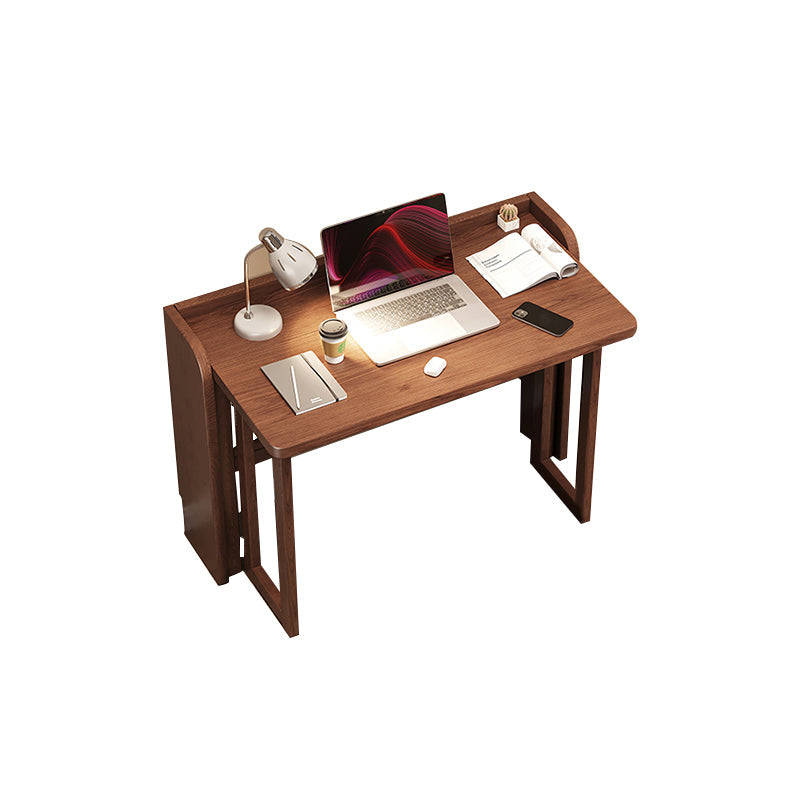 Contemporary Rubber Wood Writing Desk Folding Sled Base Office Desk Clearhalo 'furn' 'furn_office_desk' 'Furniture' 'Office Desks' 'Office Furniture' 'office_desk' 7185559