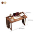 Contemporary Rubber Wood Writing Desk Folding Sled Base Office Desk Clearhalo 'furn' 'furn_office_desk' 'Furniture' 'Office Desks' 'Office Furniture' 'office_desk' 7185567