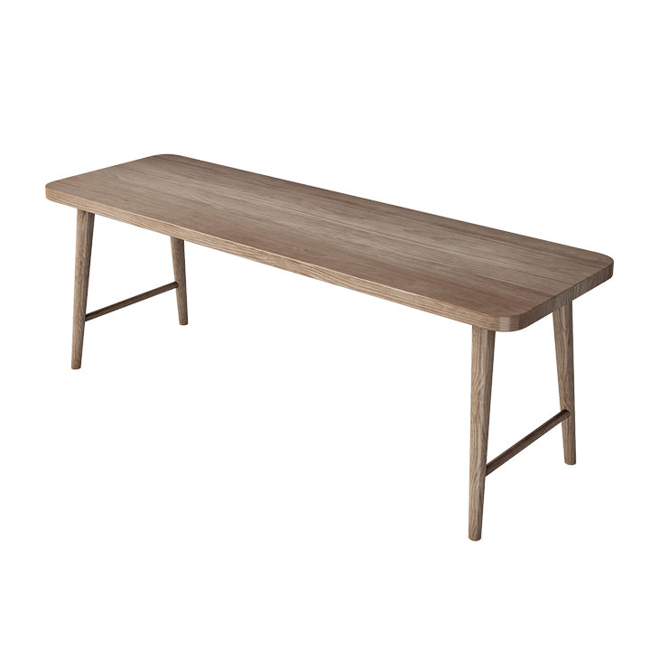 Modern Solid Wood Office Desk 29.53 "Tall Rectangle Writing Desk met H-vormige basis