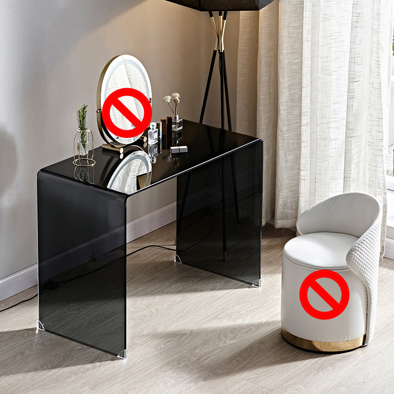 Contemporary Make-up Vanity Standing Glass Bedroom Makeup Vanity