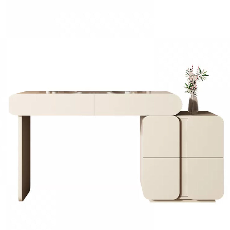 Vanity tavolo da tavolo da tavolo da 29,5 "in altezza contemporanea con cassetti
