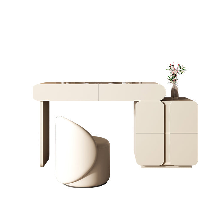 Vanity tavolo da tavolo da tavolo da 29,5 "in altezza contemporanea con cassetti