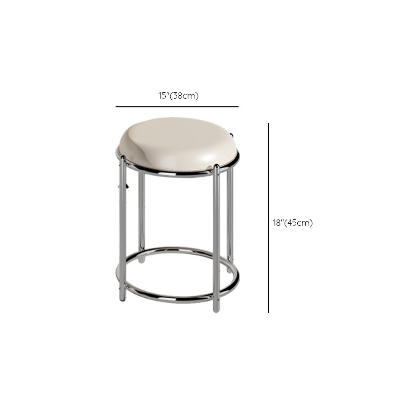 Vanity di trucco in legno massello scandinavo in stile glam bianco per camera da letto