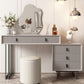 Modern Stone White Vanity Desk 5-Drower Tavolo da toeletta da vanità