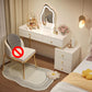Scandinavian Bedroom Makeup Vanity Desk Wood Vanity Dressing Table with Drawer