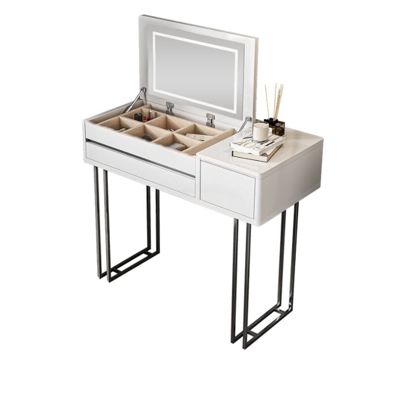 Contemporary Bedroom Makeup Vanity Desk Wood Vanity Dressing Table with Drawer