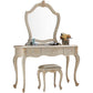 3-Drawers Mirror Table Dressing Table Victorian Solid Wood Make-up Vanity Clearhalo 'Bedroom Furniture' 'furn' 'furn_makeup_vanities' 'Furniture' 'Makeup Vanities' 'makeup_vanities' 7185933