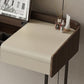 Glam Faux Leather Makeup Vanity Desk Bedroom Vanity Dressing Table