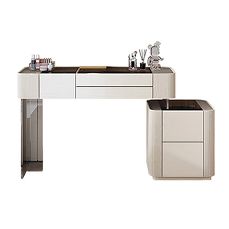 Set da tavolo da toeletta da toeletta per vanità per trucco da letto glam