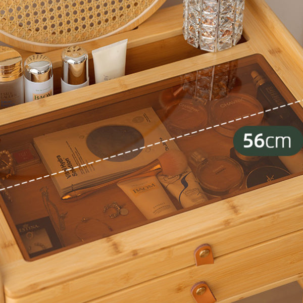 Vanity in legno contemporaneo con 2/3 cassetti di stoccaggio MACCHINE Vanity scrivania con sgabelli e specchio