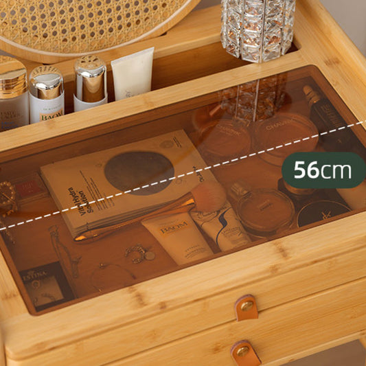 Vanity in legno contemporaneo con 2/3 cassetti di stoccaggio MACCHINE Vanity scrivania con sgabelli e specchio