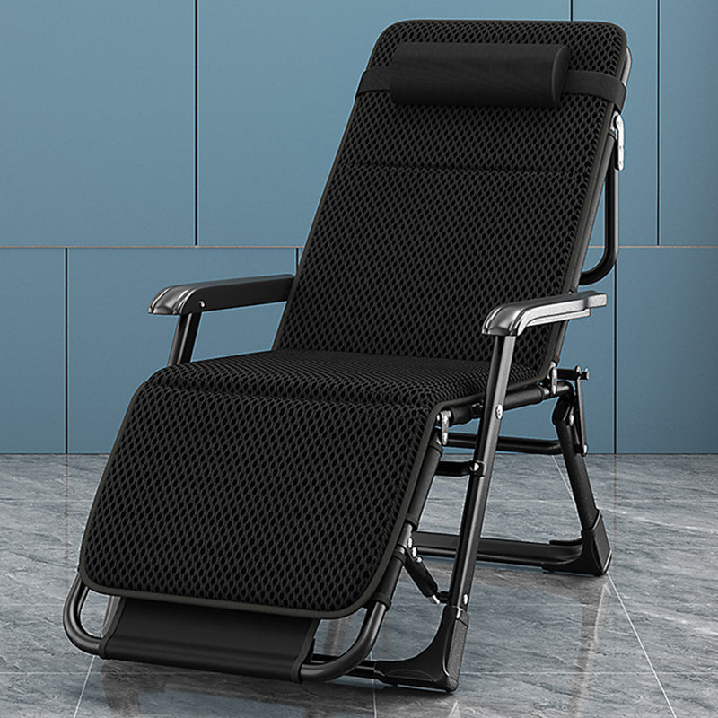 Modern & Contemporary Standard Recliner Metal Solid Color Indoor Recliner Chair Recliner & Cushion Matte Black Clearhalo 'Chairs & Seating' 'furn' 'furn_recliners' 'Furniture' 'Living Room Furniture' 'Recliners' 7186176