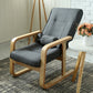 Contemporaneo Telaio in legno Standard Standard Cotton Blend Recliner Chair
