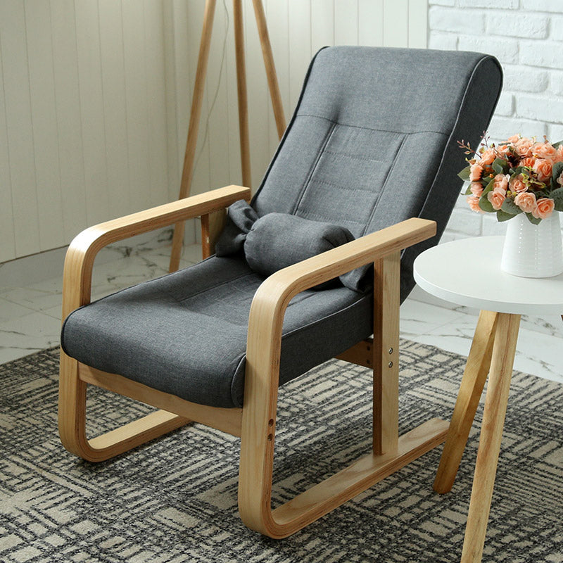 Contemporaneo Telaio in legno Standard Standard Cotton Blend Recliner Chair