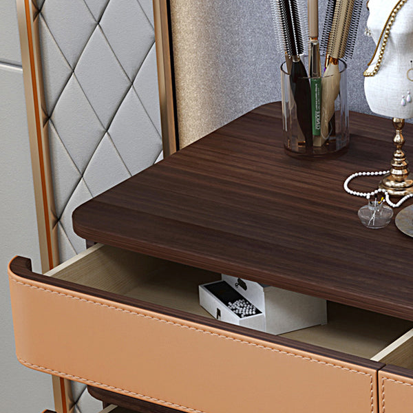 Tavolo da toeletta per vanità per trucco da letto glam