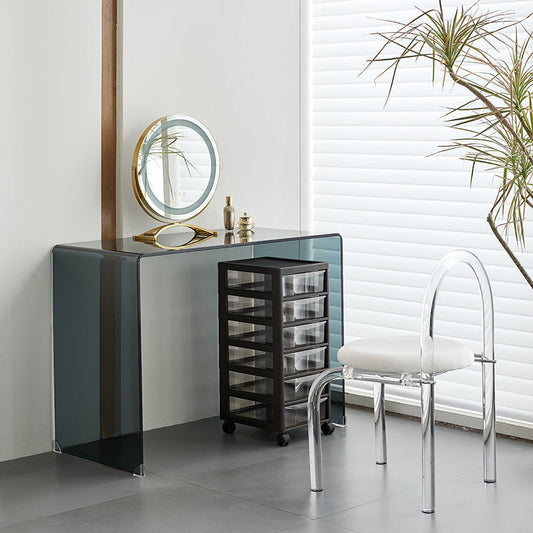 Trucco in vetro contemporaneo Vanity Vanity Set per camera da letto