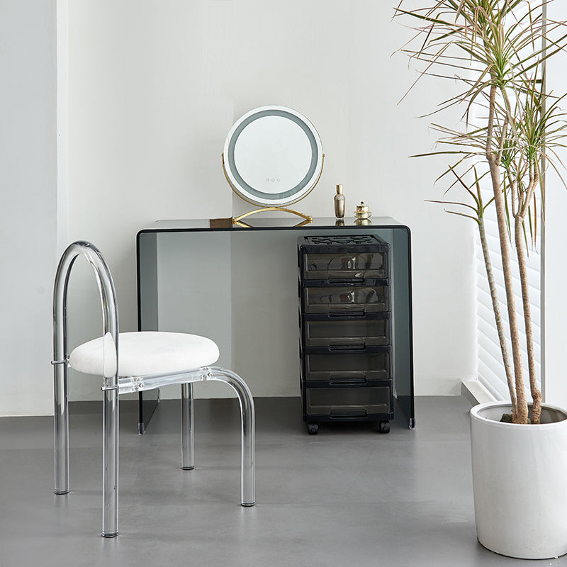 Trucco in vetro contemporaneo Vanity Vanity Set per camera da letto