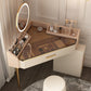 Mid-Century Modern Makeup Vanity Desk Dressing Table Stool Set with Drawer