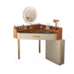 Mid-Century Modern Makeup Vanity Desk Dressing Table Stool Set with Drawer