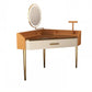 Mid-Century Modern Makeup Vanity Desk Dressing Table Stool Set with Drawer