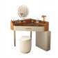 Mid-Century Modern Makeup Vanity Desk Dressing Table Stool Set with Drawer