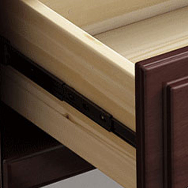 Traditional Style Solid Wood with Drawers Dark Coffee Dressing Table