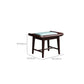 Traditional Style Solid Wood with Drawers Dark Coffee Dressing Table