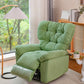 Metalen frame standaard recliner vaste kleur microrode remmers stoel met getufte rug