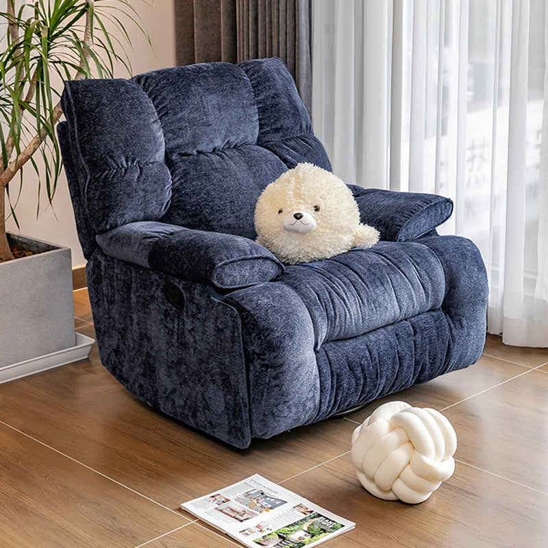 Modern Standard Recliner with Footrest and Tufted Back in Solid Color Clearhalo 'Chairs & Seating' 'furn' 'furn_recliners' 'Furniture' 'Living Room Furniture' 'Recliners' 7186495