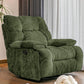Modern Standard Recliner with Footrest and Tufted Back in Solid Color Army Green Clearhalo 'Chairs & Seating' 'furn' 'furn_recliners' 'Furniture' 'Living Room Furniture' 'Recliners' 7186496