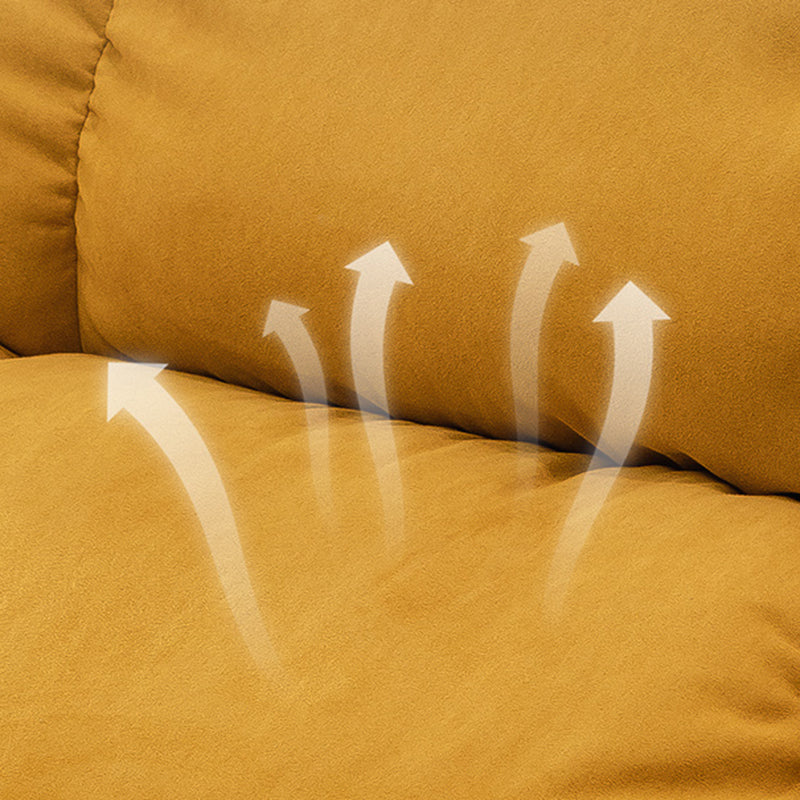 Modern Standard Recliner with Footrest and Tufted Back in Solid Color Clearhalo 'Chairs & Seating' 'furn' 'furn_recliners' 'Furniture' 'Living Room Furniture' 'Recliners' 7186502