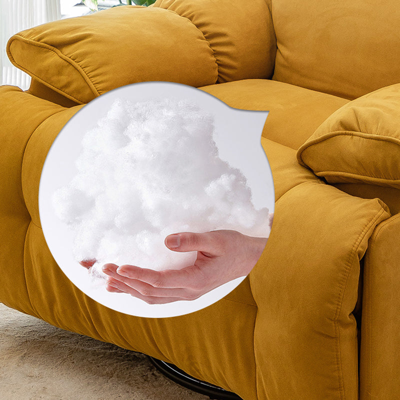 Modern Standard Recliner with Footrest and Tufted Back in Solid Color Clearhalo 'Chairs & Seating' 'furn' 'furn_recliners' 'Furniture' 'Living Room Furniture' 'Recliners' 7186505