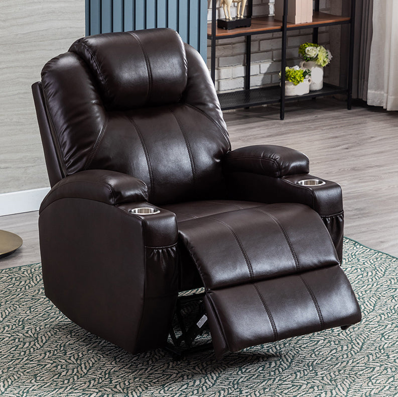 Recliner contemporanea per la casa con porta e braccia