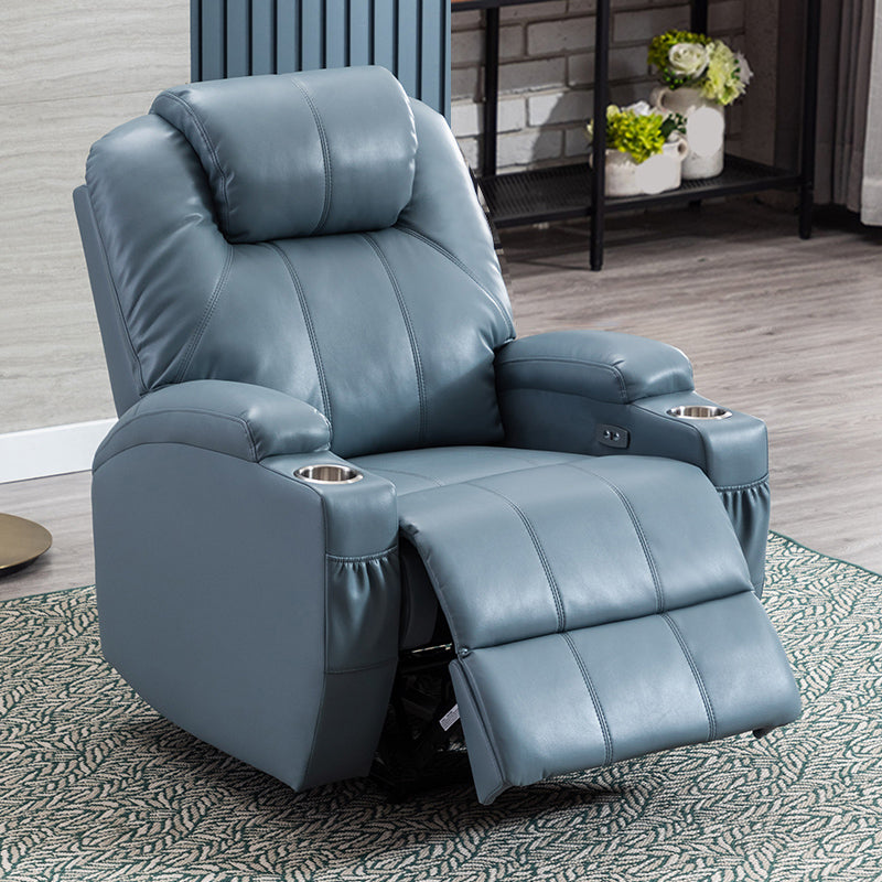 Recliner contemporanea per la casa con porta e braccia