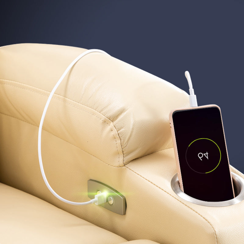 Recliner contemporanea per la casa con porta e braccia