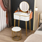15.74" Wide Makeup Vanity Desk Glam Vanity Tables with 2 Drawers