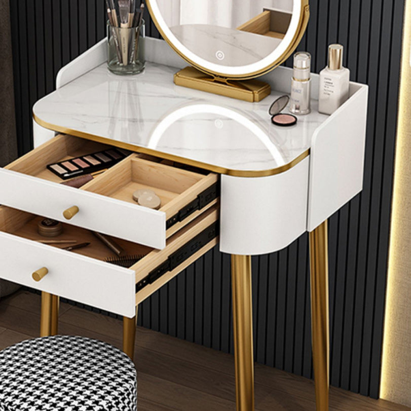 15.74" Wide Makeup Vanity Desk Glam Vanity Tables with 2 Drawers