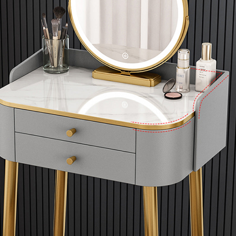 15.74" Wide Makeup Vanity Desk Glam Vanity Tables with 2 Drawers