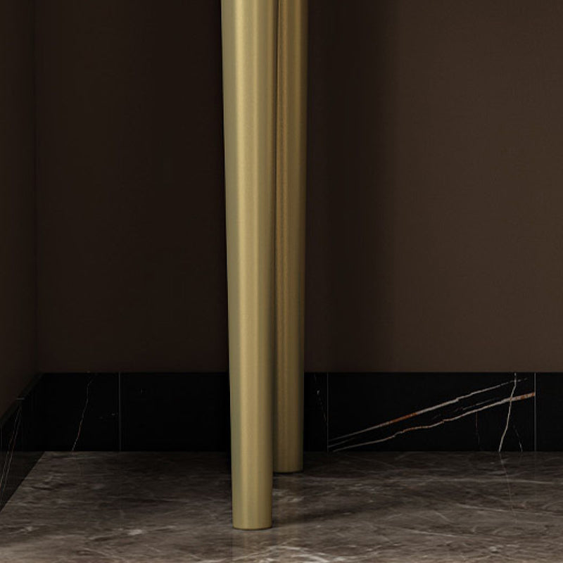 5 cassetti Vanity da tavolo da trucco in pietra per donne, 17,12 "d x 30.31" H, bianco/blu