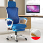 Modern Slide Office Chair Adjustable Seat Height Chair with Breathable Back White-Blue 1 Piece Tilt Unavailable Clearhalo 'furn' 'furn_office_chair' 'Furniture' 'Office Chairs' 'Office Furniture' 'office_chair' 7189479