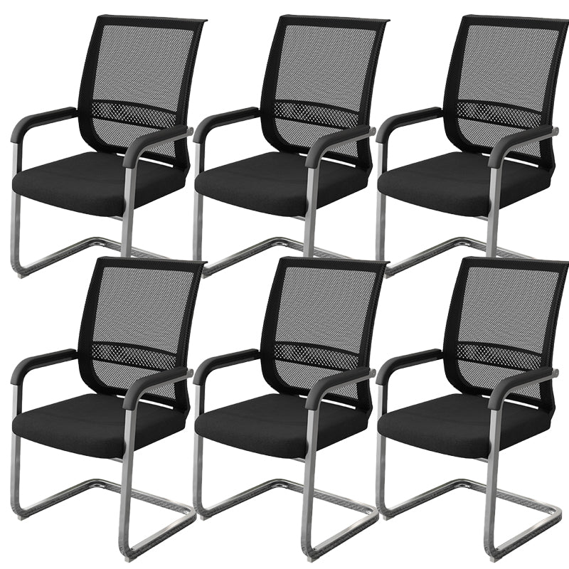 Fixed Arms Office Chair No Distressing Modern Ergonomic Chair 6 Piece Set Clearhalo 'furn' 'furn_office_chair' 'Furniture' 'Office Chairs' 'Office Furniture' 'office_chair' 7189593
