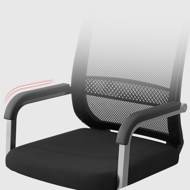 Fixed Arms Office Chair No Distressing Modern Ergonomic Chair Clearhalo 'furn' 'furn_office_chair' 'Furniture' 'Office Chairs' 'Office Furniture' 'office_chair' 7189599