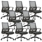 Modern Fixed Arms Office Chair Tilt Mechanism No Distressing Ergonomic Desk Chair 8 Piece Set Clearhalo 'furn' 'furn_office_chair' 'Furniture' 'Office Chairs' 'Office Furniture' 'office_chair' 7189608